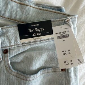 NWT Abercrombie Curve Low Rise Baggy Jeans